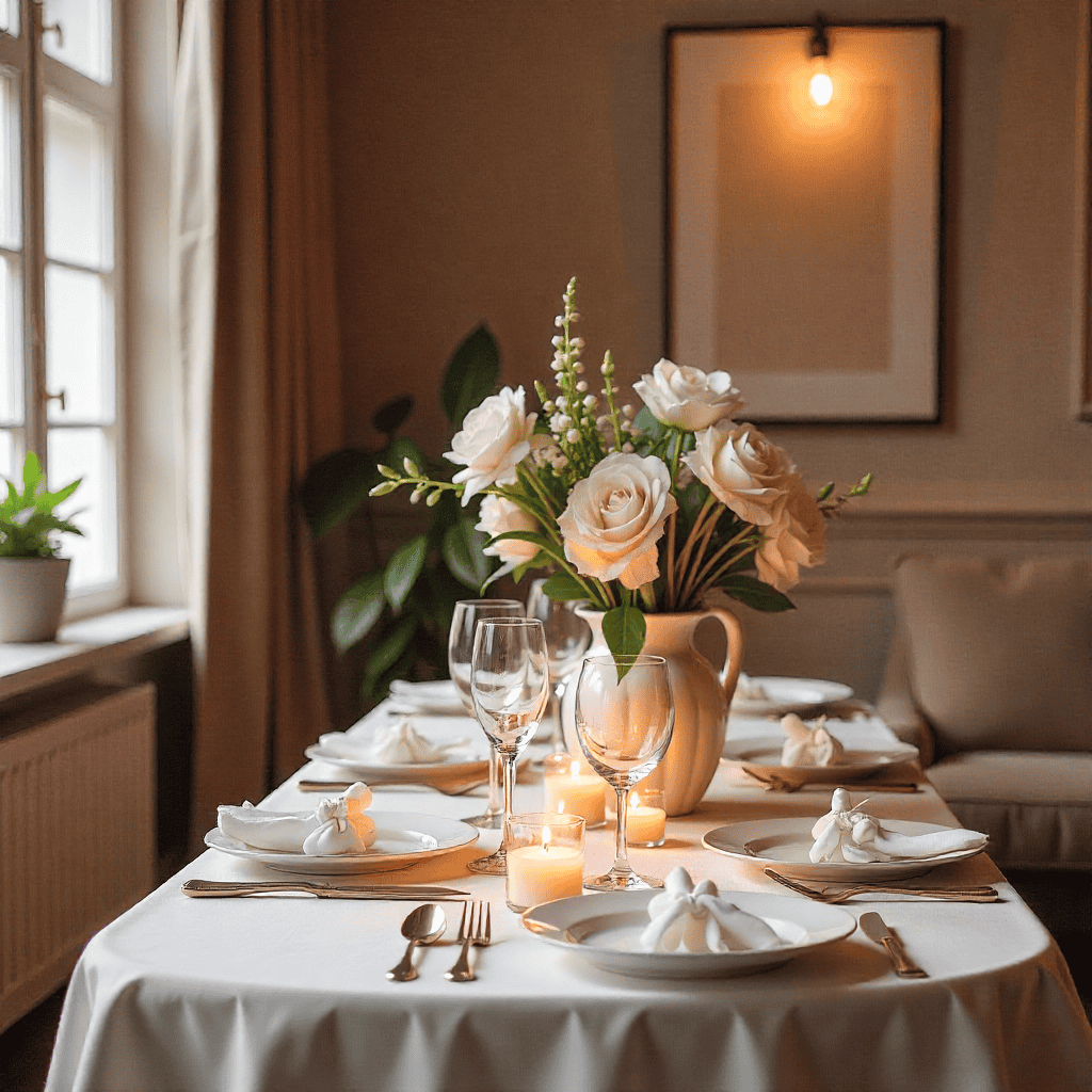 Handmaderrpresen romantisk dekoration med blomster