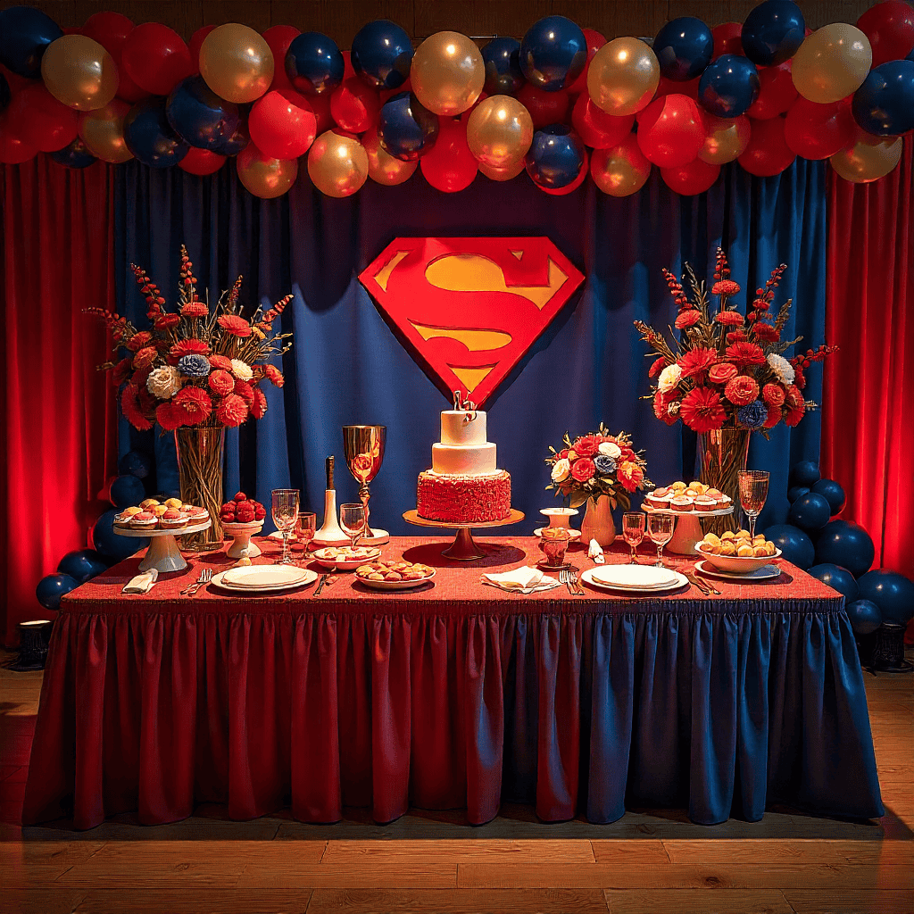 Handmaderrpresen superhelt tema dekoration